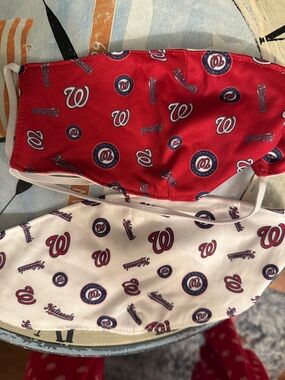 47 Brand Washington Nationals Red and White MLB Face Masks